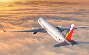 Philippine Airlines airplane sa runway sa gitna ng suspension ng mga flight patungong Riyadh